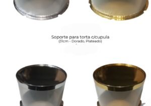 Soporte de torta con cupula 23cm