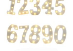 Números Led 22cm