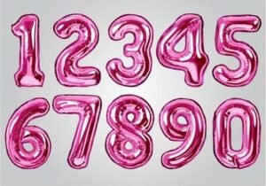 globo Numero 16 Pulgadas FUCSIA
