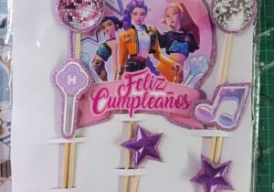 Topper torta guerreras kpop